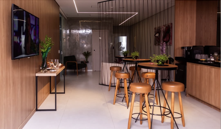 Lounge area da clínica