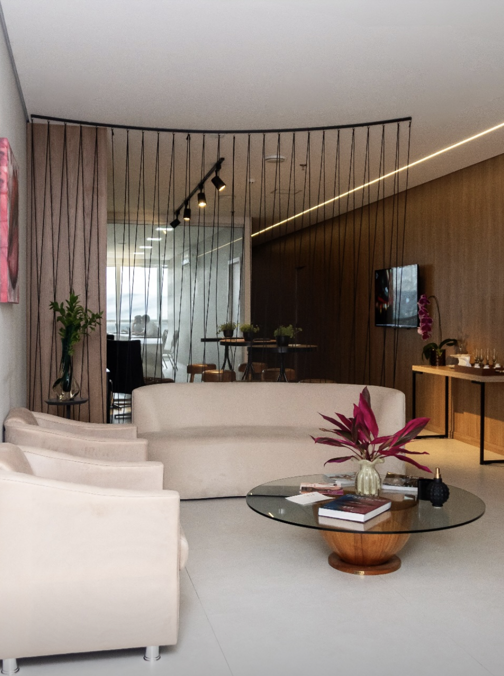 Bar stools em close da clínica